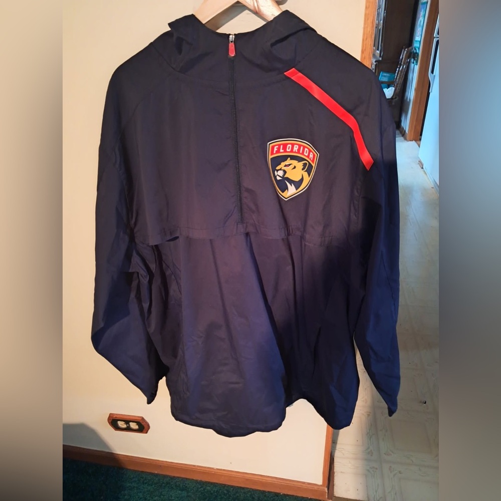 Florida Panthers Fanatics men’s NHL 1/2 zip windbreaker jacket XL